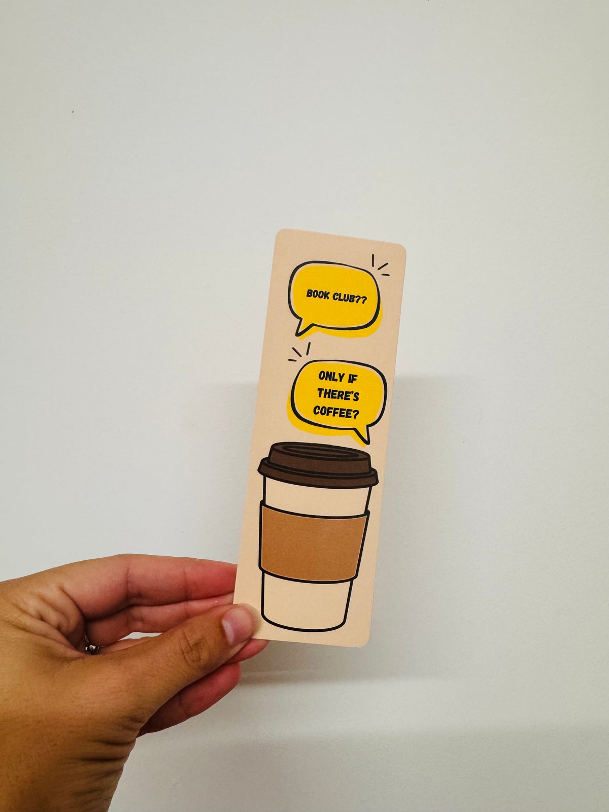 Book Club Coffee Bookmark
