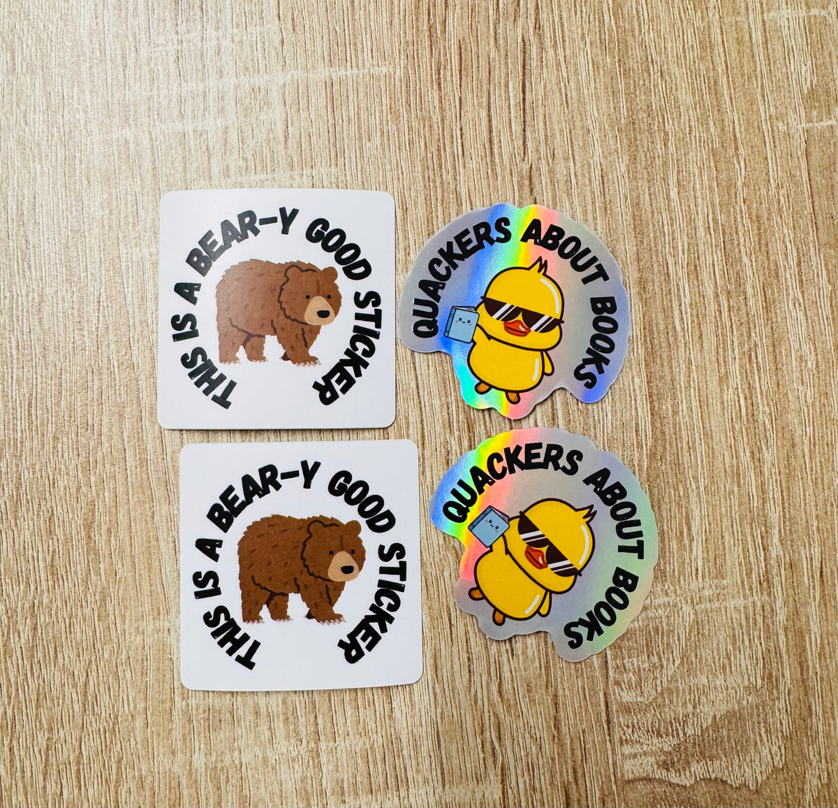 DUCK & BEAR STICKERS